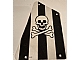 invID: 256153861 P-No: sailbb16  Name: Cloth Sail 2 with Black Stripes, Skull and Crossbones Pattern