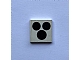 invID: 258785667 P-No: 3068p65  Name: Tile 2 x 2 with 3 Black Circles, Stove Top Burners Pattern (Sticker) - Sets 6365 / 6372 / 6374