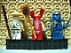 invID: 259571538 G-No: 853404  Name: Magnet Set, Minifigures Ninjago (3) - Sensei Wu, Fangpyre, Jay - Glued with 2 x 4 Brick Bases blister pack