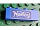 invID: 260484935 P-No: 3010pb054  Name: Brick 1 x 4 with White Norton Logo Pattern (Sticker) - Set 393-1