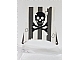 invID: 260697043 P-No: sailbb11  Name: Cloth Sail Square with Dark Gray Stripes, Skull and Crossbones Pattern, Damage Cutouts