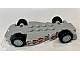 invID: 261126023 P-No: 85775c01pb01  Name: Vehicle, Base Fast Food Racer 5 x 10 with Light Bluish Gray Wheels and Black Tires with Headlights, Flames, Taillights and 