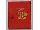 invID: 261429051 P-No: 838pb01  Name: Homemaker Cupboard Door 4 x 4 with Yellow Striped Cat Pattern (Sticker) - Set 271