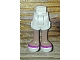 invID: 262884903 P-No: 11202c00pb04  Name: Mini Doll Hips and Shorts with Medium Nougat Legs and Tan Shoes with Magenta Stripes Pattern - Thick Hinge