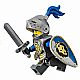 invID: 264785853 M-No: cas535  Name: Castle - King's Knight Armor with Lion Head with Crown, Helmet with Pointed Visor, Blue Plume, Determined / Open Mouth Scared Pattern