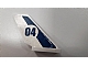 invID: 265234323 P-No: 6239pb050  Name: Tail Shuttle with Dark Blue Stripe and '04' in White Circle Pattern on Both Sides (Stickers) - Set 60068