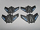 invID: 265650202 P-No: 98589pb01  Name: Hero Factory Shoulder Armor with Wings with Blue and White Fracture Pattern (Stickers) - Set 6230