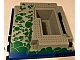 invID: 280644331 P-No: 2552px4  Name: Baseplate, Raised 32 x 32 with Ramp and Pit with Blue Water and Green Stones Pattern