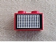 invID: 267274462 P-No: 3004pb032b  Name: Brick 1 x 2 with White and Black Grille with Oval Dots Pattern (Sticker) - Set 10041