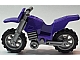 invID: 267632264 P-No: 50860c05  Name: Motorcycle Dirt Bike with Flat Silver Chassis (Long Fairing Mounts) and Light Bluish Gray Wheels