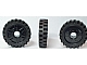 invID: 267672543 P-No: 13971c01  Name: Wheel 18mm D. x 8mm with Fake Bolts and Deep Spokes with Inner Ring with Black Tire 24mm D. x 7mm Offset Tread - Band Around Center of Tread (13971 / 61254)