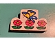invID: 268726926 P-No: 4088pb02  Name: Brick, Modified 1 x 4 x 2 Center Stud Top with Butterfly and Flowers Pattern (Sticker) - Set 4165