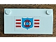 invID: 269900563 P-No: 3939pb06  Name: Slope 33 3 x 6 with Inner Walls with Coast Guard Pattern (Sticker) - Set 6353