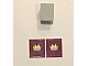 invID: 270230056 P-No: 3840pb03  Name: Minifigure Vest with Crown on Dark Purple Background Pattern (Stickers) - Set 375-2