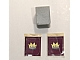 invID: 270231061 P-No: 3840pb03  Name: Minifigure Vest with Crown on Dark Purple Background Pattern (Stickers) - Set 375-2