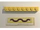 invID: 270343907 P-No: 3008pb006  Name: Brick 1 x 8 with Dark Pink Ribbon on Yellow Background Pattern (Sticker) - Sets 375-2 / 6075-2