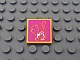 invID: 270405628 P-No: 3068pb0911  Name: Tile 2 x 2 with X-Ray Cat Skeleton on Magenta Background Pattern (Sticker) - Set 41085