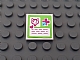 invID: 270405942 P-No: 3068pb0910  Name: Tile 2 x 2 with Cat Head, Heart, Magenta Cross and Animal Paw Pattern (Sticker) - Set 41085