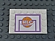 invID: 270835986 P-No: 6180pb074  Name: Tile, Modified 4 x 6 with Studs on Edges with Basketball Backboard with Ball and 'HLC' Pattern (Sticker) - Set 41005