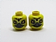 invID: 271614118 P-No: 3626cpb0890  Name: Minifigure, Head Dual Sided Alien Chima Raven with Beak and Gold Crown, Wide Eyes / Narrow Eyes Pattern (Rawzom) - Hollow Stud