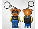 invID: 272365317 G-No: KCF51  Name: Raccoon 2 Key Chain - Twisted Metal Chain, no LEGO Logo on Back