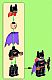 invID: 273326589 M-No: sh092  Name: Batgirl (Light Nougat) - Minifigure, Lavender Cape