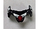 invID: 267685468 P-No: 93057pb01  Name: Minifigure Armor Breastplate with Shoulder Spikes Gray Up and Ninjago Cracked Red Skull Pattern