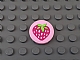 invID: 274645100 P-No: 4150pb157  Name: Tile, Round 2 x 2 with Strawberry Pattern (Sticker) - Set 41035