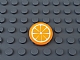 invID: 274646092 P-No: 4150pb158  Name: Tile, Round 2 x 2 with Orange Fruit Slice Pattern (Sticker) - Set 41035