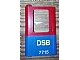 invID: 275178557 P-No: 4181pb087  Name: Door 1 x 4 x 5 Train Left, Thin Support at Bottom with Blue Bottom Half and White 'DSB 7715' Pattern (Sticker) - Set 7715