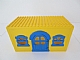 invID: 276025622 P-No: x661c02pb01  Name: Fabuland House Block with Blue Door and Windows with 'POLiCE' and 'FiRE STATiON' Pattern (Stickers) - Sets 140-1 / 350-3