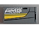 invID: 276324725 P-No: 87079pb0618L  Name: Tile 2 x 4 with Double Yellow Stripes and White 'AMG' on Dark Bluish Gray Background Pattern Model Left Side (Sticker) - Set 75877