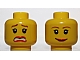 invID: 276395011 P-No: 3626pb0271  Name: Minifigure, Head Dual Sided Female Reddish Brown Thin Eyebrows, Black Single Eyelashes, Red Lips, Wide Grin / Scared Open Mouth with Teeth Pattern