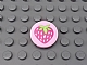 invID: 277709182 P-No: 4150pb157  Name: Tile, Round 2 x 2 with Strawberry Pattern (Sticker) - Set 41035
