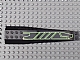 invID: 278290407 P-No: 45301pb005  Name: Wedge 16 x 4 Triple Curved with Reinforcements with Lime Geometric Pattern (Sticker) - Sets 7707 / 7713