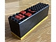 invID: 280178769 P-No: 2847c02  Name: Electric 9V Battery Box 4 x 14 x 4 with Red Buttons and Contact Plate with Yellow Base (2846 / 2847c00)