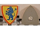 invID: 283254660 P-No: 3846p4g  Name: Minifigure, Shield Triangular  with Blue Lion Standing on Yellow Background with Red Border Pattern