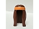 invID: 406973744 P-No: 99248pb01  Name: Minifigure, Hair Long with Orange Headband Pattern