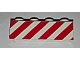invID: 285686955 P-No: 3010p06  Name: Brick 1 x 4 with Red Danger Stripes on Un-Printed Background Pattern