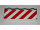 invID: 285687088 P-No: 3010p06  Name: Brick 1 x 4 with Red Danger Stripes on Un-Printed Background Pattern