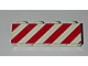 invID: 285687140 P-No: 3010p06  Name: Brick 1 x 4 with Red Danger Stripes on Un-Printed Background Pattern