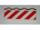 invID: 285687246 P-No: 3010pb167  Name: Brick 1 x 4 with Red Danger Stripes Pattern on One Side (Sticker) - Set 6606