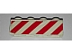 invID: 285687332 P-No: 3010pb167  Name: Brick 1 x 4 with Red Danger Stripes Pattern on One Side (Sticker) - Set 6606