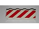 invID: 285687646 P-No: 3010pb167  Name: Brick 1 x 4 with Red Danger Stripes Pattern on One Side (Sticker) - Set 6606