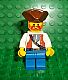 invID: 286564056 M-No: pi054  Name: Pirate Brown Vest Ascot, Blue Legs, Brown Pirate Triangle Hat