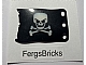 invID: 288325863 P-No: 84622  Name: Plastic Flag 7 x 4 with Pirate Skull and Crossbones (Jolly Roger) Pattern Evil Skull