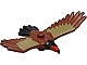 invID: 290089122 P-No: 37543pb02  Name: Eagle with Red and Black Head, Black Tail Feathers and Dark Tan Wings Pattern