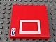 invID: 290755613 P-No: 3754pb05  Name: Brick 1 x 6 x 5 with White Rectangle and NBA Logo (Basketball Backboard) Pattern