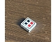 invID: 290773419 P-No: 3070p06  Name: Tile 1 x 1 with Red and Black Buttons Pattern