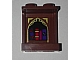invID: 291150872 P-No: 87552pb056  Name: Panel 1 x 2 x 2 with Side Supports - Hollow Studs with Reddish Brown and Gold Arched Alcove and 4 Books Pattern (Sticker) - Set 41188